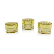 15g 30g 50g Empty gold sliver painting round plastic container cosmetic acrylic packaging cream jar